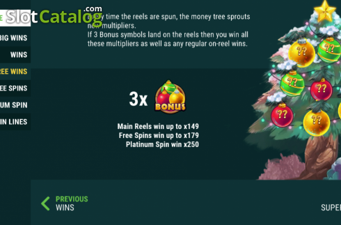 Скрин7. Money Grows on Trees Christmas Edition слот