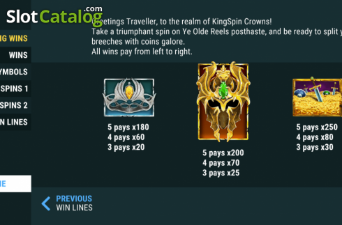Скрин6. Kingspin Crowns слот