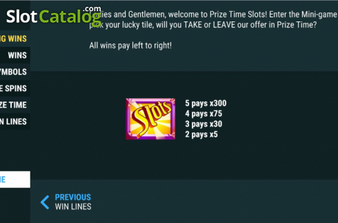 Скрин6. Prize Time Slots слот