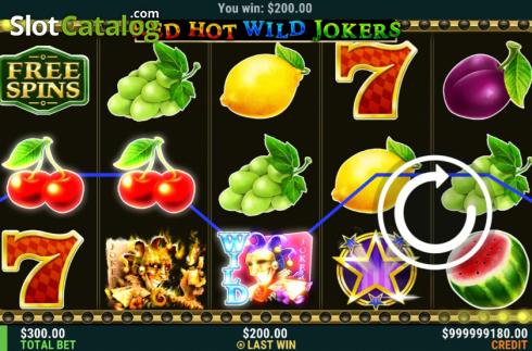 Скрин4. Red Hot Wild Jokers слот