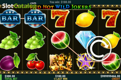 Скрин3. Red Hot Wild Jokers слот