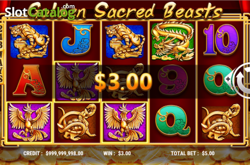 Скрин3. Golden Sacred Beasts слот