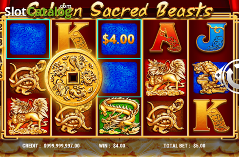 Скрин4. Golden Sacred Beasts слот