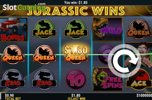 Скрин3. Jurassic Wins слот
