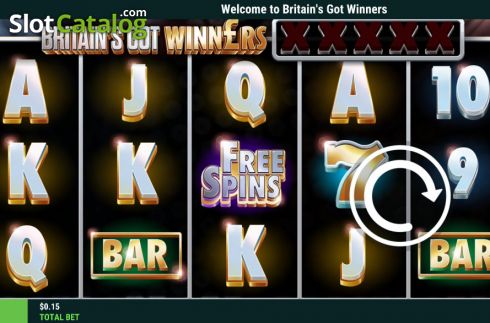 Скрин2. Britains Got Winners слот