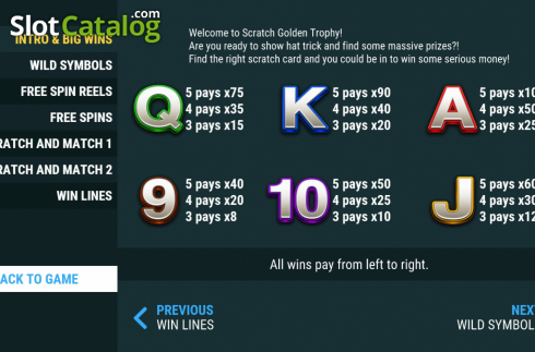 Скрин7. Scratch Golden Trophy слот