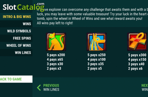Скрин7. Tomb Of The Wins слот