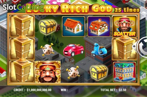 Скрин2. Lucky Rich God слот
