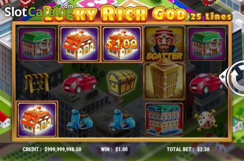 Скрин3. Lucky Rich God слот