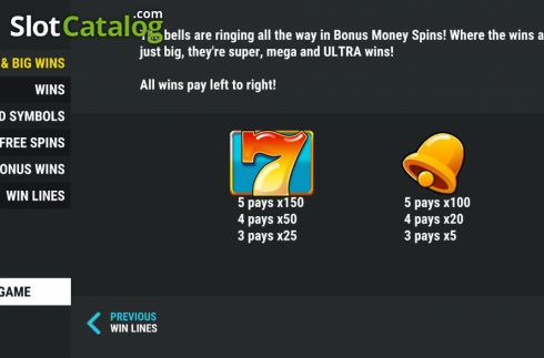 Скрин8. Bonus Money Spins слот