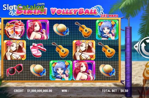 Скрин2. Bikini Volleyball слот