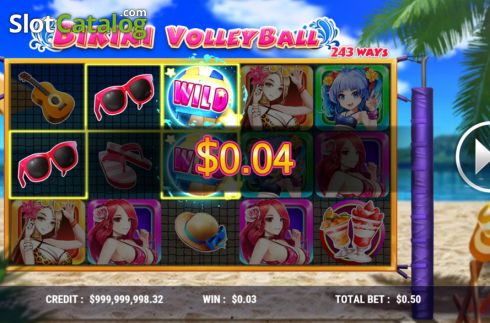 Скрин4. Bikini Volleyball слот