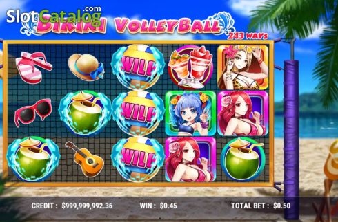 Скрин5. Bikini Volleyball слот