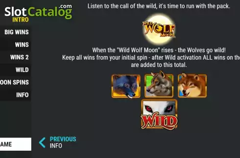 Скрин9. Wild Wolf Moon слот
