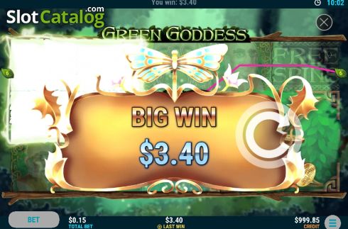Скрин4. Green Goddess слот