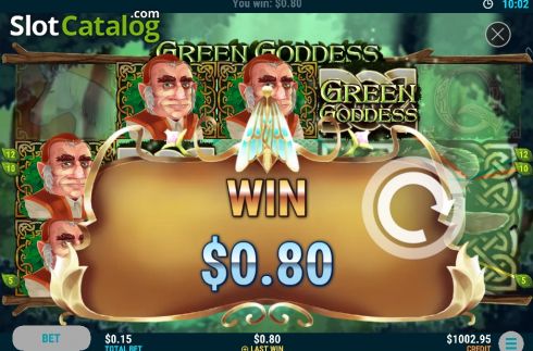 Скрин5. Green Goddess слот