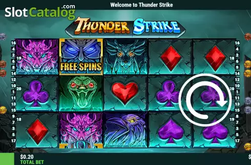 Скрин2. Thunder Strike слот