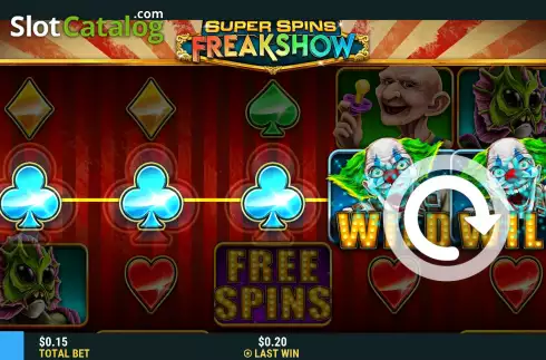 Скрин4. Super Spins Freakshow слот