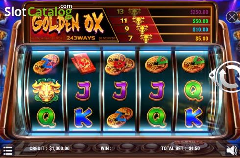 Скрин2. Golden Ox (Slot Factory) слот