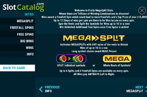 Скрин6. Fruity MegaSplit Slots слот