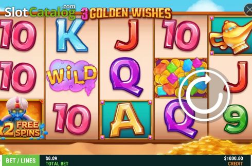 Скрин2. Three Golden Wishes слот