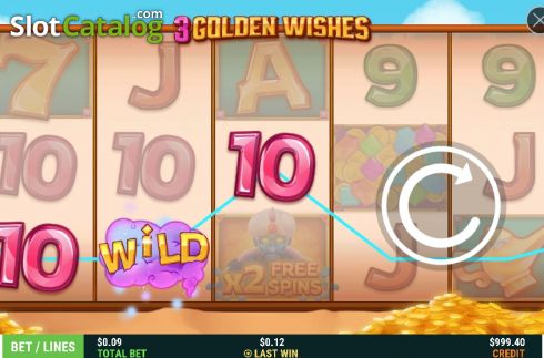 Скрин5. Three Golden Wishes слот