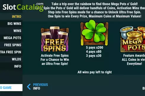 Скрин6. Mega Pots O Gold слот
