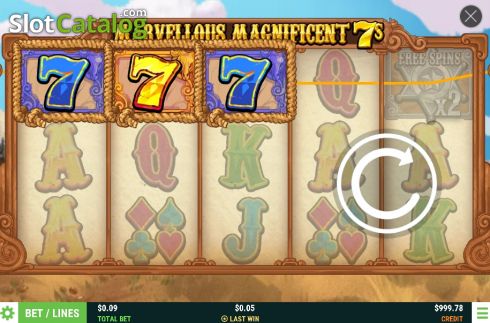 Скрин3. Marvellous Magnificent 7s слот