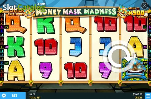 Скрин2. Money Mask Madness слот