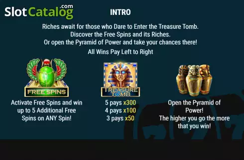 Скрин3. Treasure Tomb (Slot Factory) слот