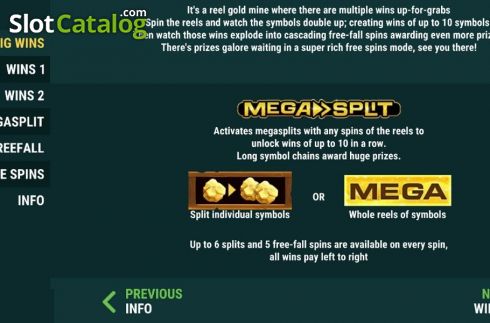 Скрин5. Gold Mine MegaSplit слот