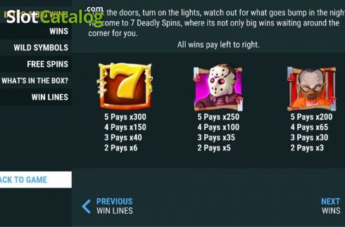 Скрин7. 7 Deadly Spins слот