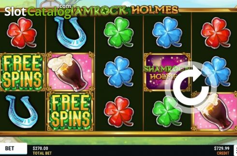 Скрин2. Shamrock Holmes (Slot Factory) слот