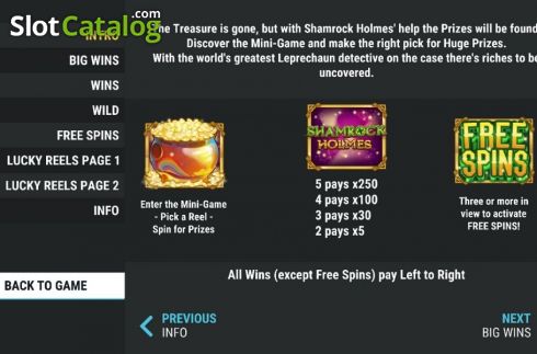 Скрин5. Shamrock Holmes (Slot Factory) слот