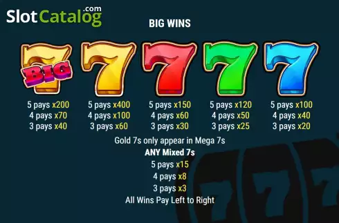 Скрин6. Big 7 Slots слот