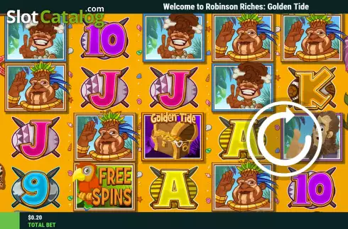 Скрин2. Robinson Riches Golden Tide слот