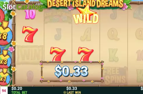 Скрин4. Desert Island Dreams слот