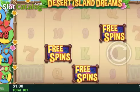 Скрин5. Desert Island Dreams слот