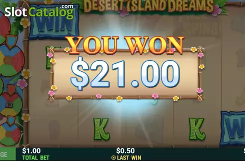 Скрин9. Desert Island Dreams слот