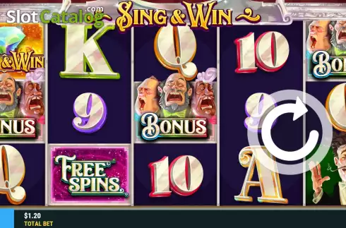 Скрин2. Sing & Win слот