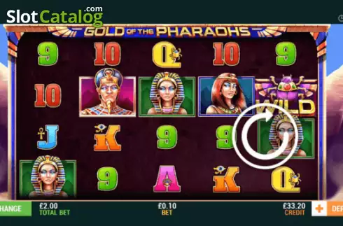 Скрин2. Gold of the Pharaohs слот