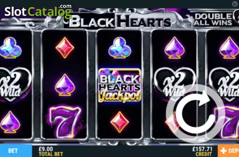 Скрин2. Black Hearts слот