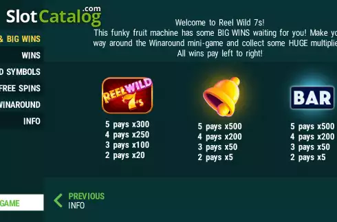 Скрин5. Reel Wild 7s слот