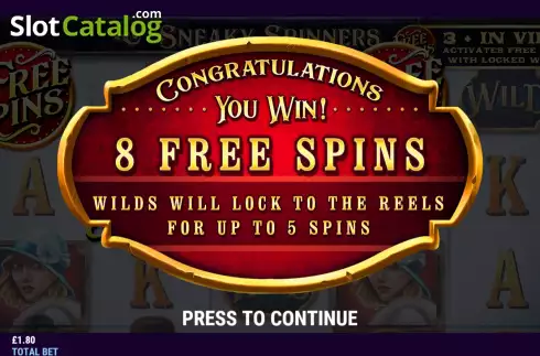 Скрин5. Sneaky Spinners слот