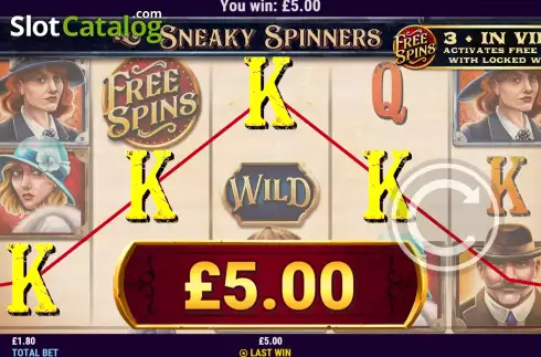 Скрин3. Sneaky Spinners слот