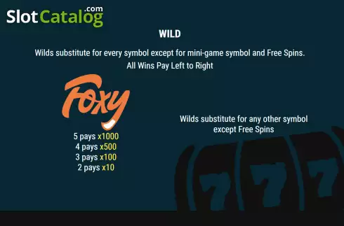 Скрин7. Foxy Big Money Vegas слот