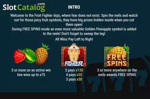 Скрин5. Fruit Fighter слот