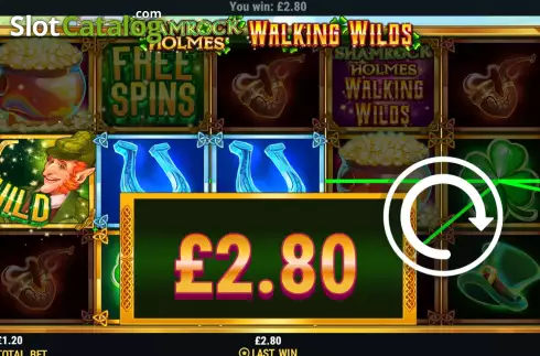 Скрин4. Shamrock Holmes Walking Wilds слот