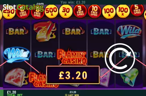 Скрин3. Flamin Casino слот