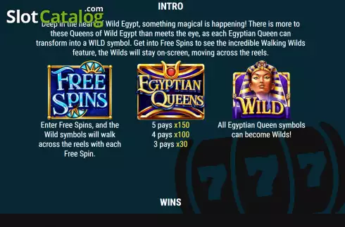 Скрин5. Egyptian Queens слот